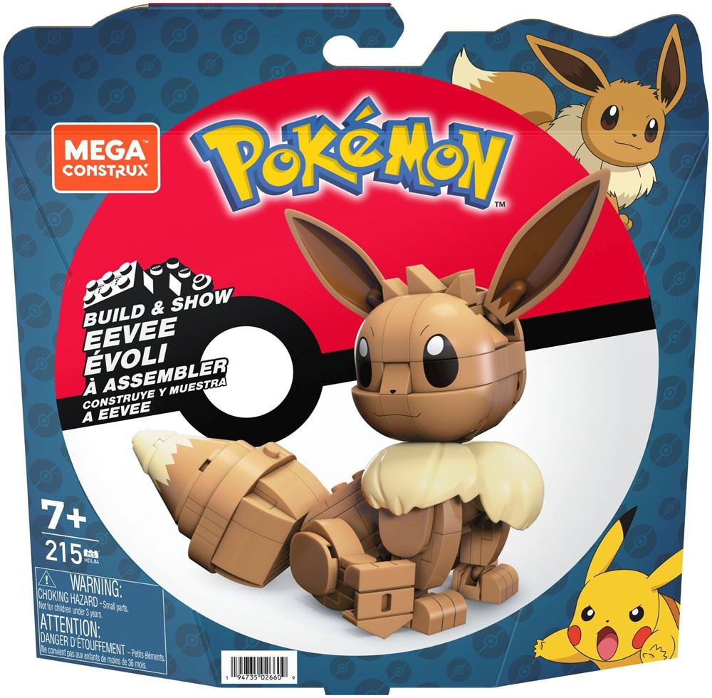 Mega Construx Pokémon Build & Show Eevee Construction Toy - 215 Peças