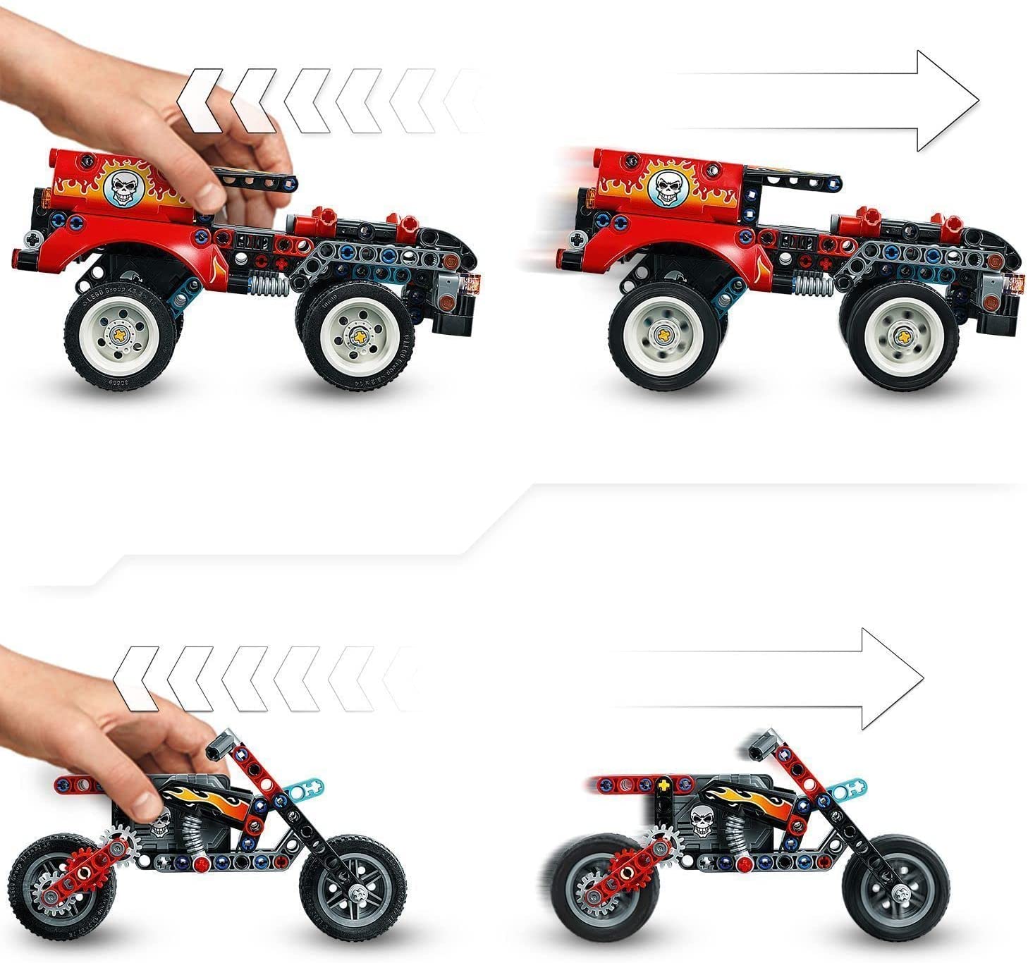 LEGO Technic Espect culo Acrob tico Cami o e Moto 42106