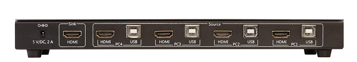 LINDY Switch HDMI 4 X 1 KVM USB 2.0 e Audio Full HD 1080p 3D