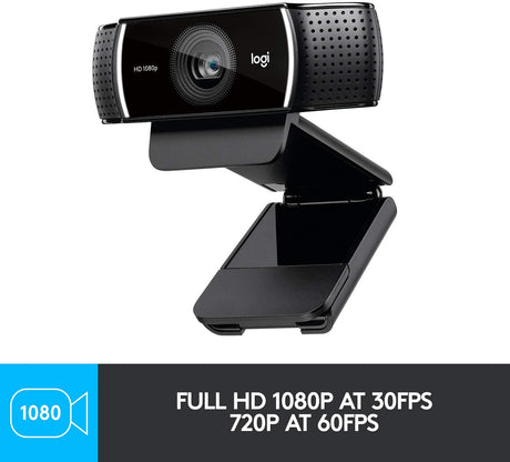 Logitech C922 Pro Webcam, HD 1080p/30fps