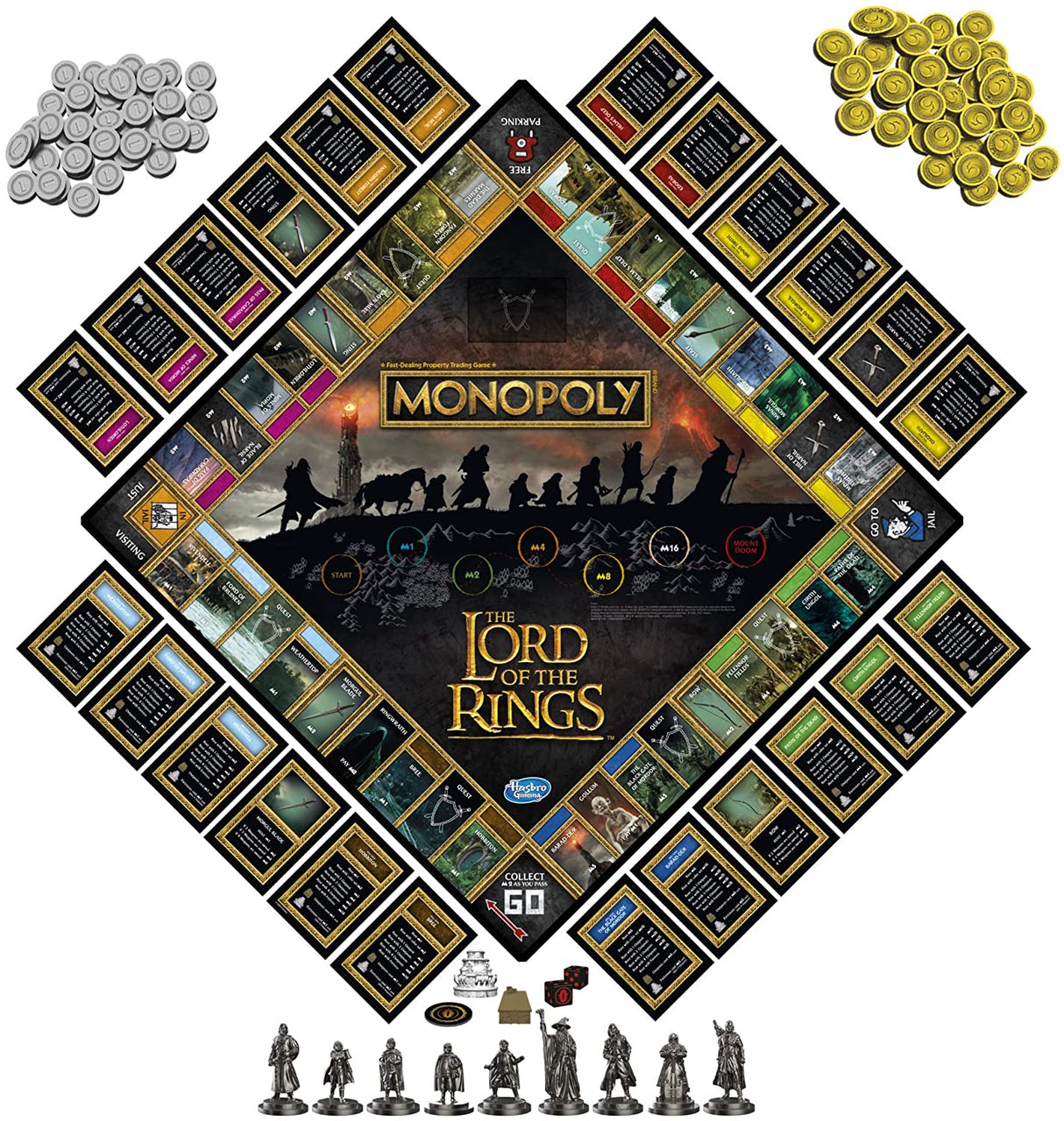 Monopoly The Lord of The Rings - O Senhor dos Anéis - Jogo Inglês