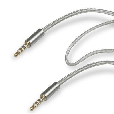 Cabo de Audio Estéreo Macho-Macho Jack 3.5Mm Gold Collection Prata