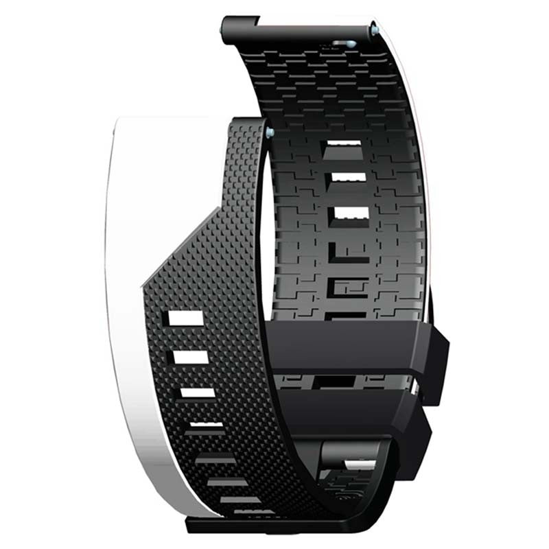 Pulseira de Substituição 20mm Xiaomi Amazfit GTS / Bip / Bip Lite / Bip S / GTR 42mm / Realme Watch / Ticwatch / Huawei / Samsung Stripe (Preto)