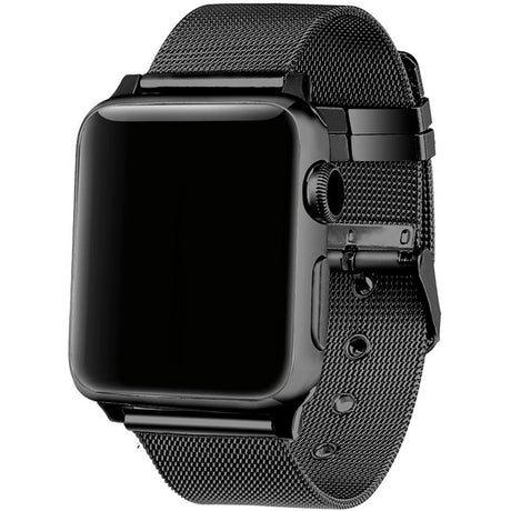 Pulseira Bracelete Milanesa para Apple Watch 42mm - Aço PRETO - Multi4you®