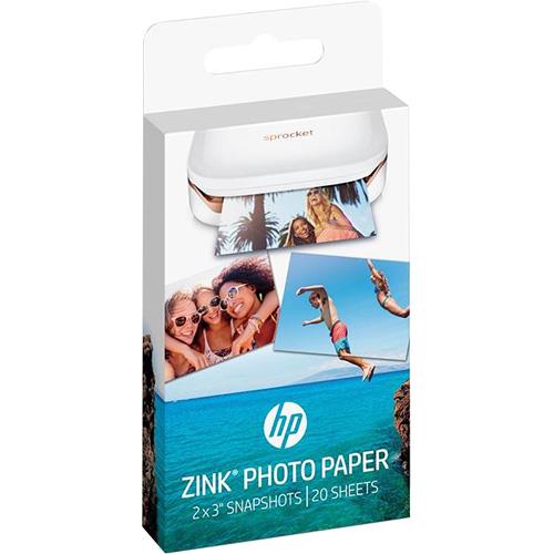 Papel Fotográfico HP Sprocket ZINK Sticky - 20 Folhas