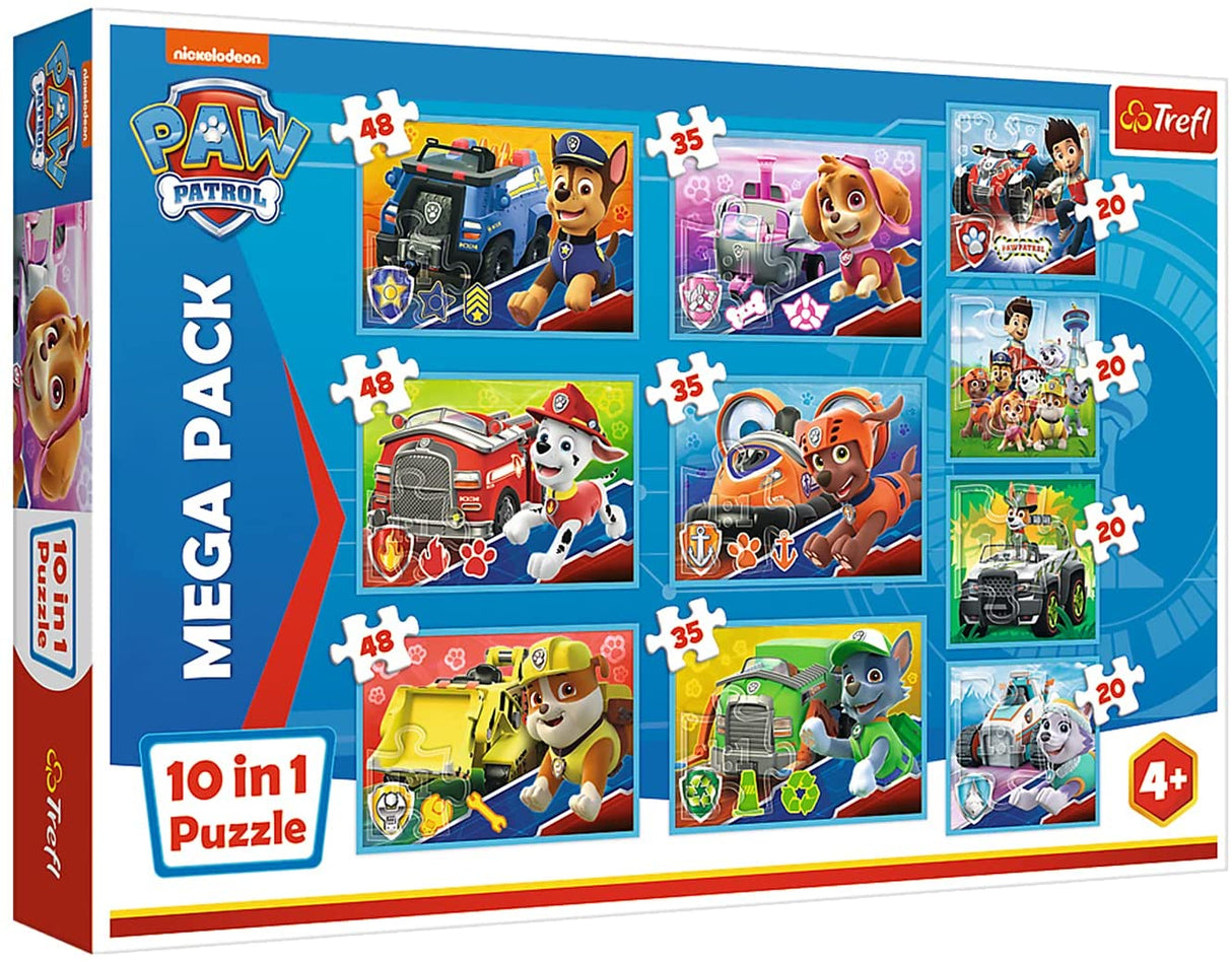 Patrulha Pata Mega Pack Puzzle 10 em 1 – Paw Patrol