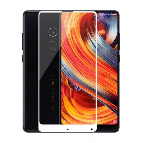 Pelicula Vidro Temperado Full Cover 3D Branco para Xiaomi Mi Mix 2S - Multi4you®