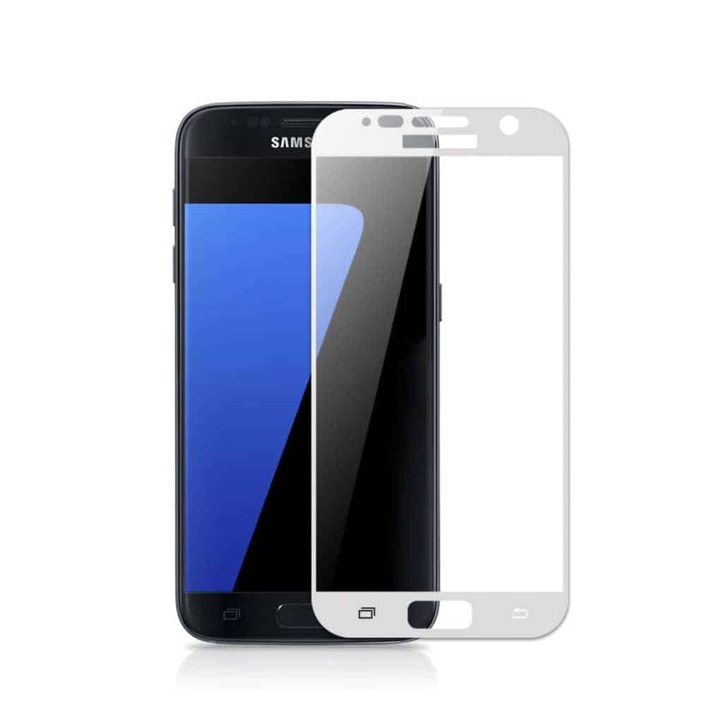 Pelicula Vidro Temperado Full Cover 3D Branco para Samsung Galaxy S7 - Multi4you®