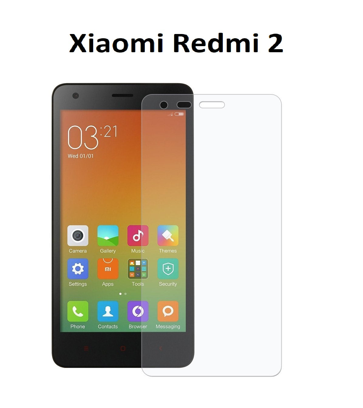 Pelicula Vidro Temperado para Xiaomi Redmi 2