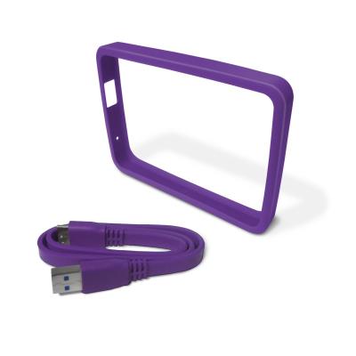 Protecção e cabo para discos externos WD 2.5” 1TB Roxo