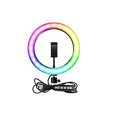 Anel Luz LED RGB 26 cm - Ring Light MJ26