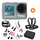 Rollei Action Cam 9s Plus Câmara de Ação 4K à prova d’agua com Acessórios