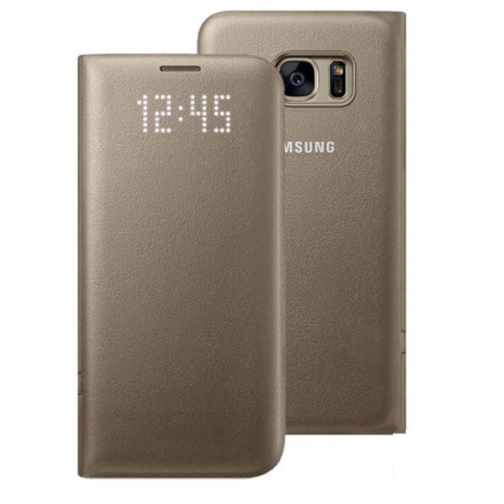 Samsung Capa Led View para Samsung Galaxy S7 Edge (Dourado)