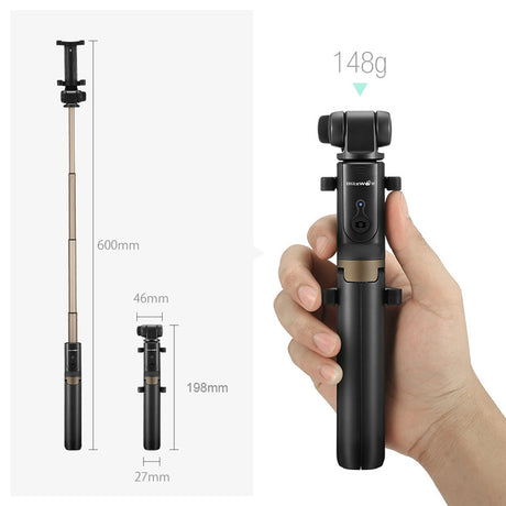 Selfie Stick Tripé com Comando Bluetooth para Smartphone - bastão de Selfie (80cm) - Multi4you®