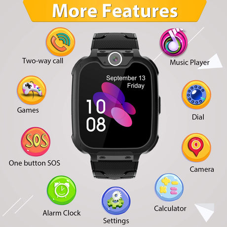 Smartwatch S8 Kids com GPS para Crianças (Preto)