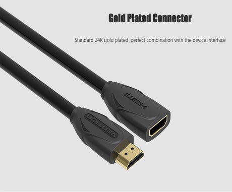 Cabo Vention Extensão HDMI Macho HDMI Fêmea 2.0 (3m)