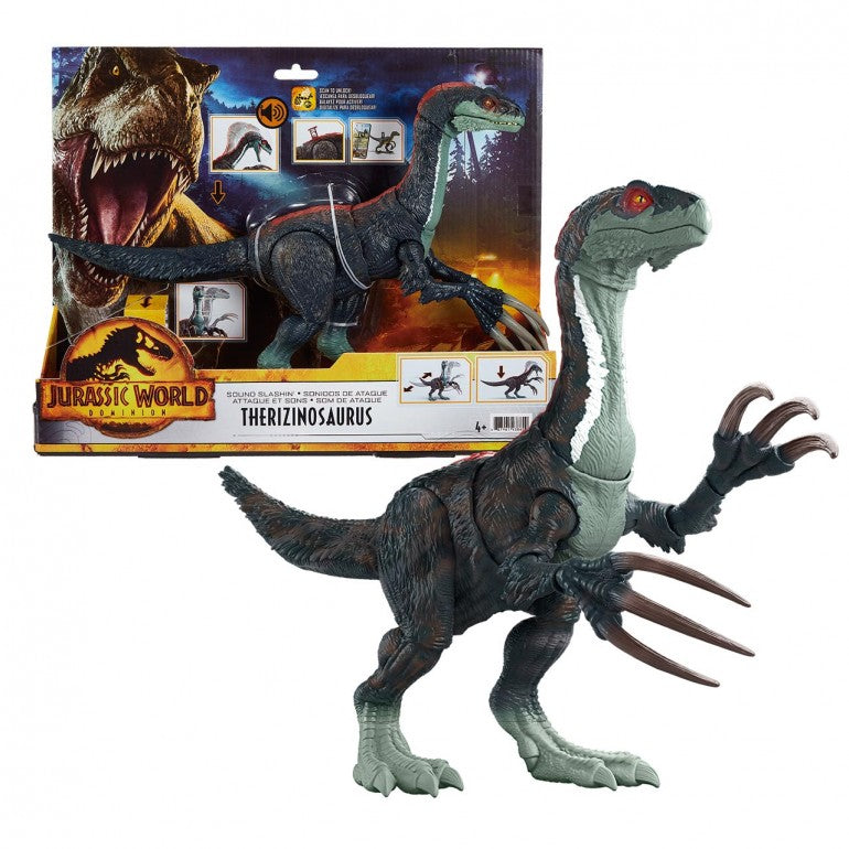 Jurassic World Dinossauro Fugitivo com Som Therizinosaurus