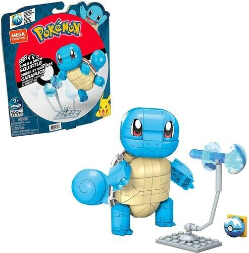 Mega Construx Pokémon Build & Show Squirtle Construction Toy - 199 Peças